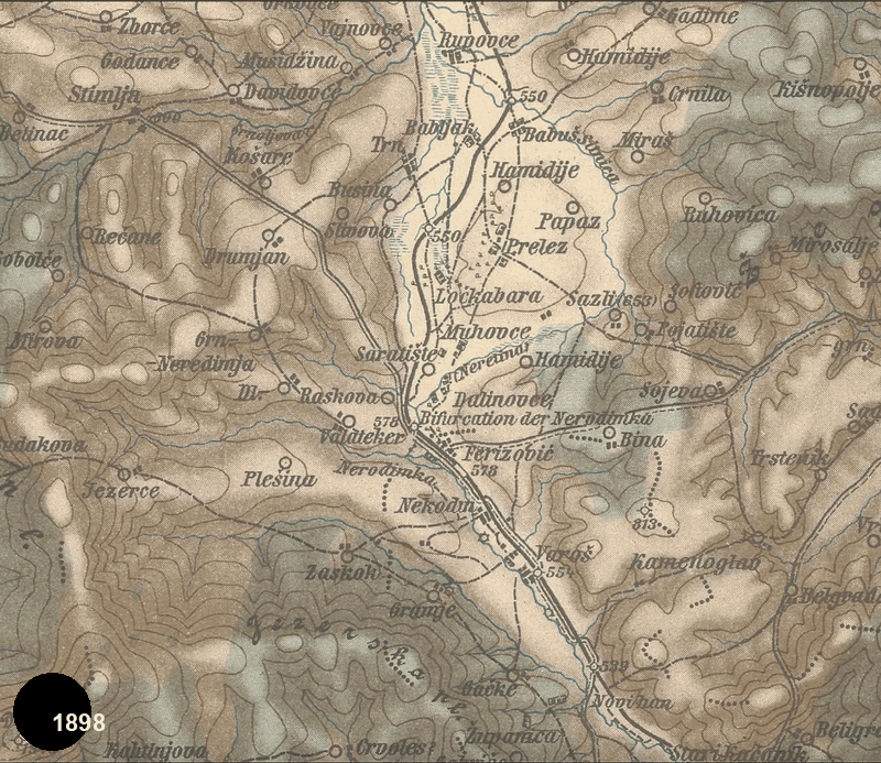 Ferizaj Kosovo temporal morphology evolution 1898–2025 by Engjëll Berisha — animated GIF showing urban transformation from railway genesis to industrial modernization post-war densification and core intensification computational urban analysis