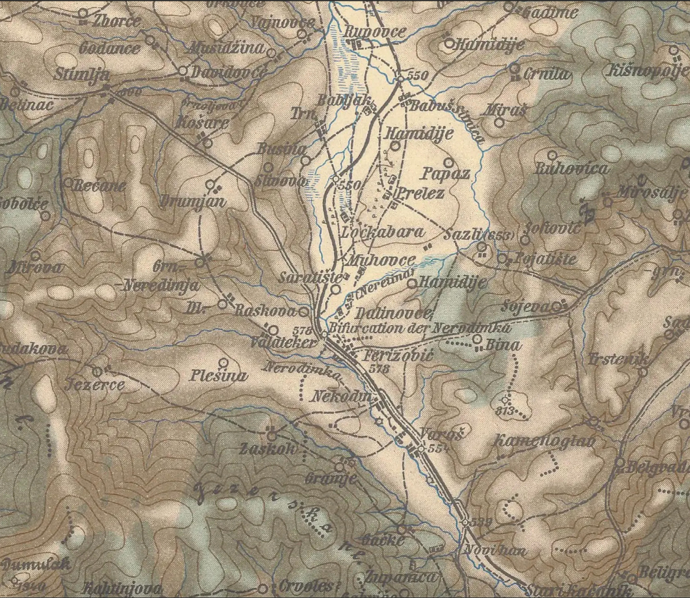 Ferizaj urban form 1898 — satellite morphology, by Engjëll Berisha