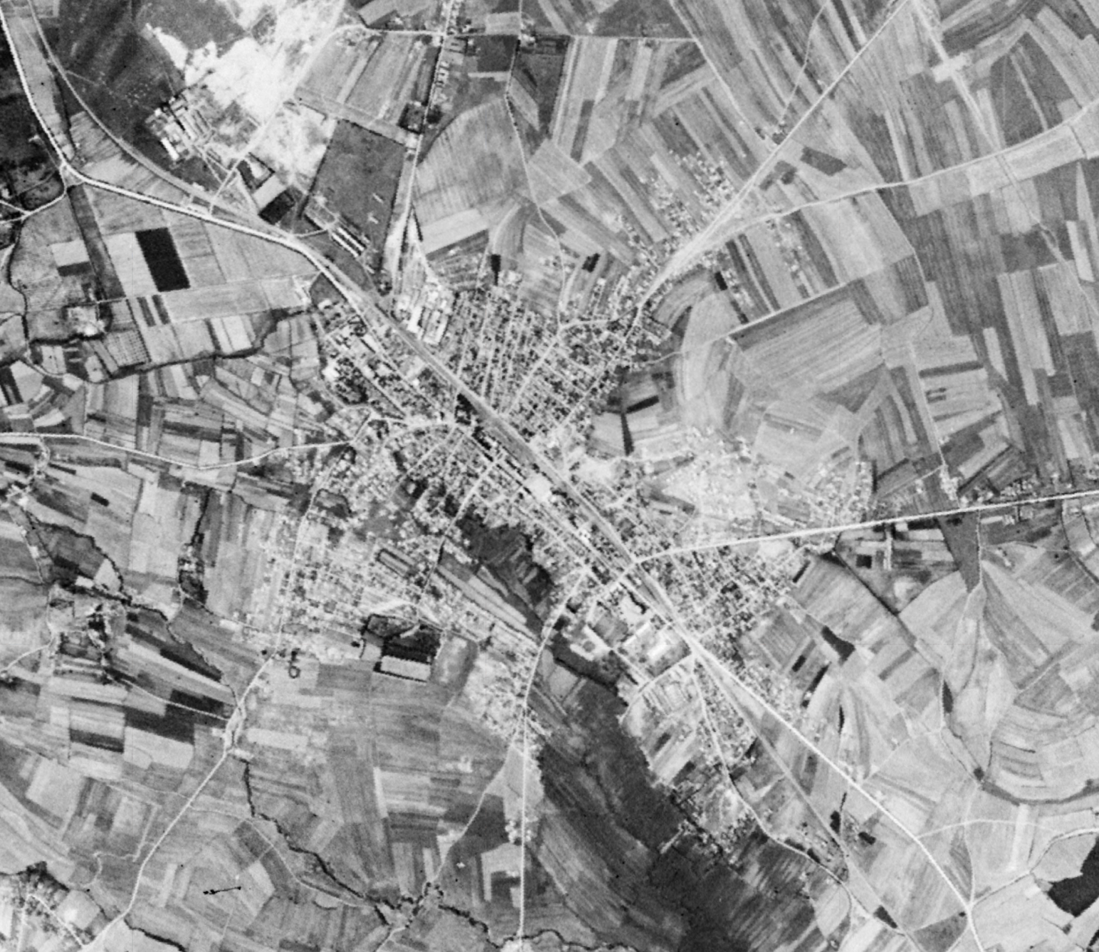 Ferizaj urban form 1965 — satellite morphology, by Engjëll Berisha