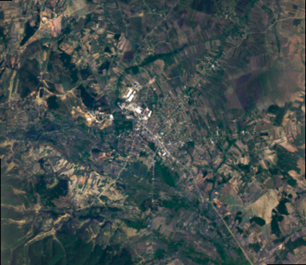 Ferizaj urban form 1984 — satellite morphology, by Engjëll Berisha