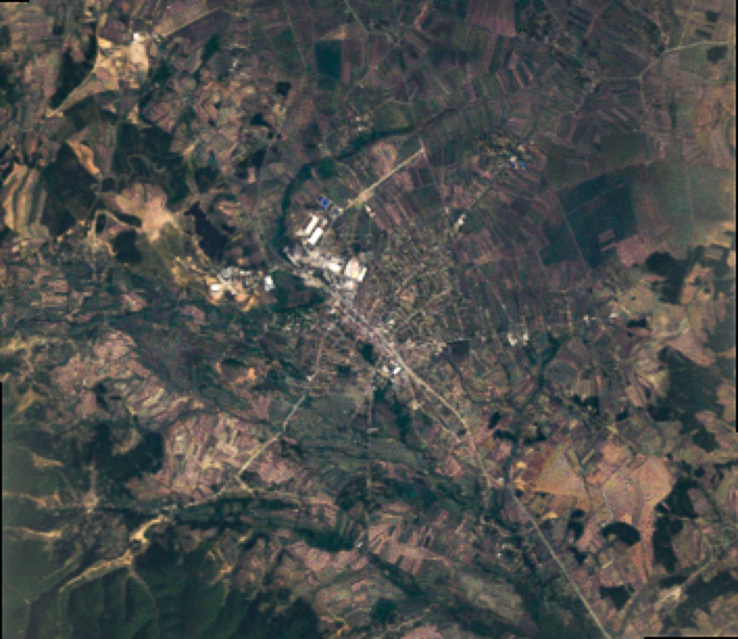 Ferizaj urban form 1987 — satellite morphology, by Engjëll Berisha