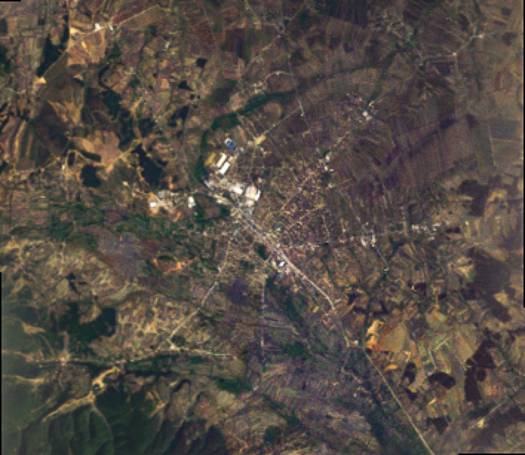 Ferizaj urban form 1990 — satellite morphology, by Engjëll Berisha