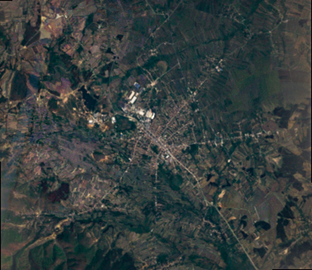 Ferizaj urban form 1992 — satellite morphology, by Engjëll Berisha