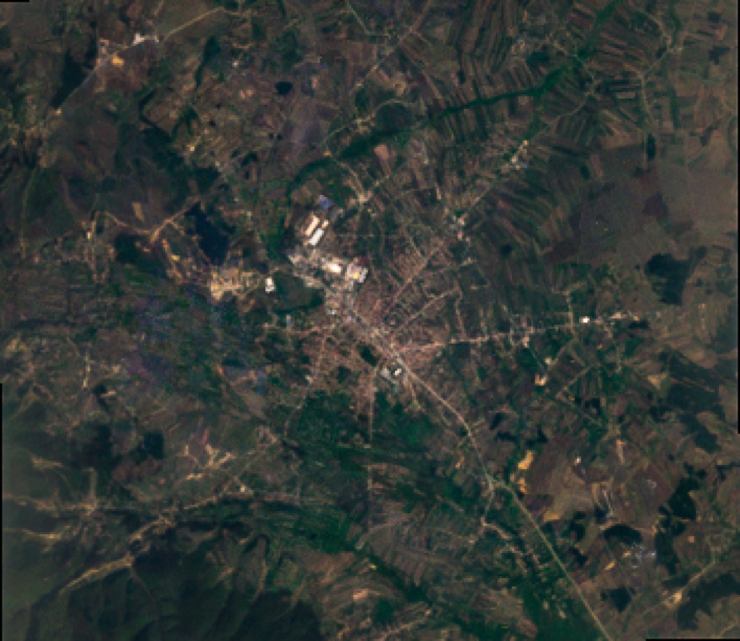 Ferizaj urban form 1999 — satellite morphology, by Engjëll Berisha