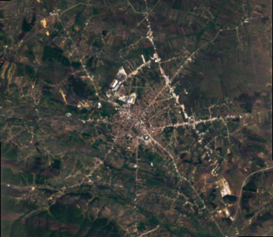 Ferizaj urban form 2006 — satellite morphology, by Engjëll Berisha