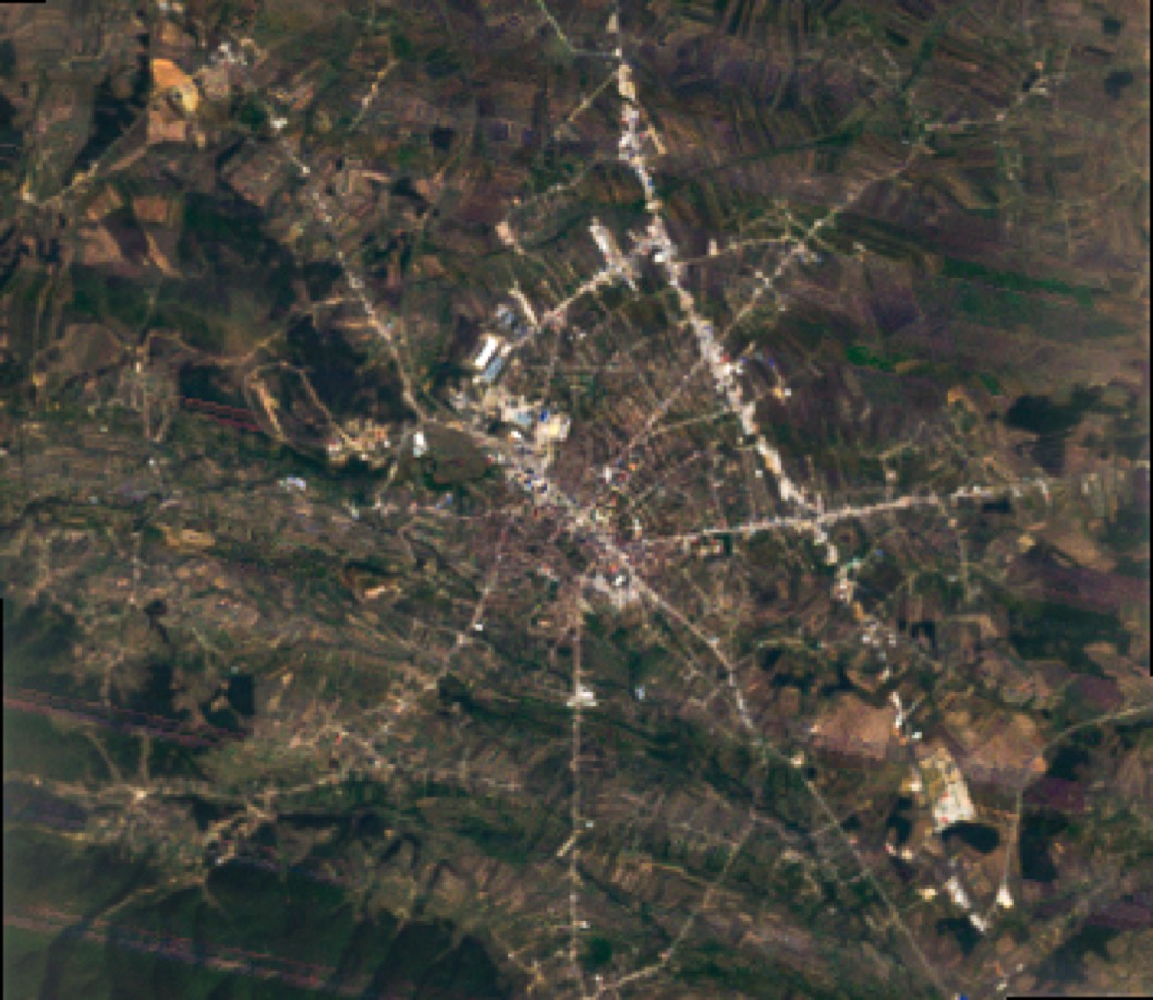 Ferizaj urban form 2011 — satellite morphology, by Engjëll Berisha
