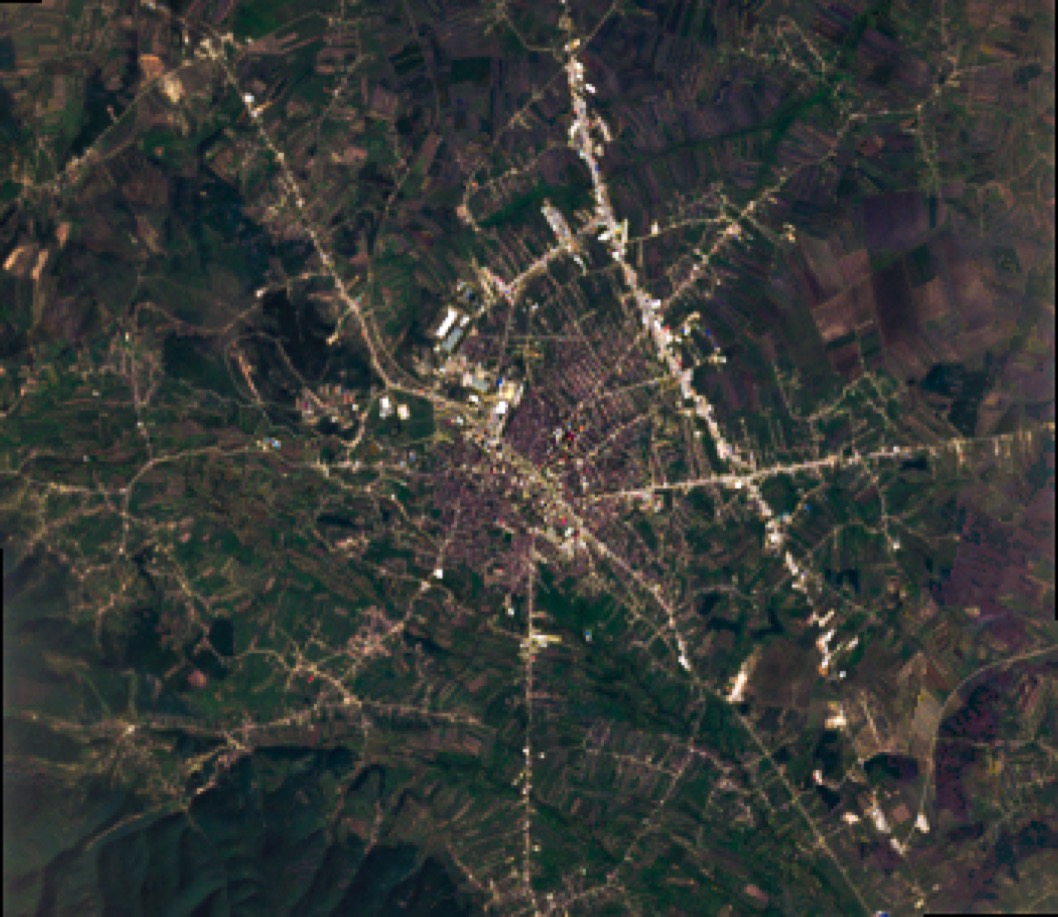 Ferizaj urban form 2014 — satellite morphology, by Engjëll Berisha