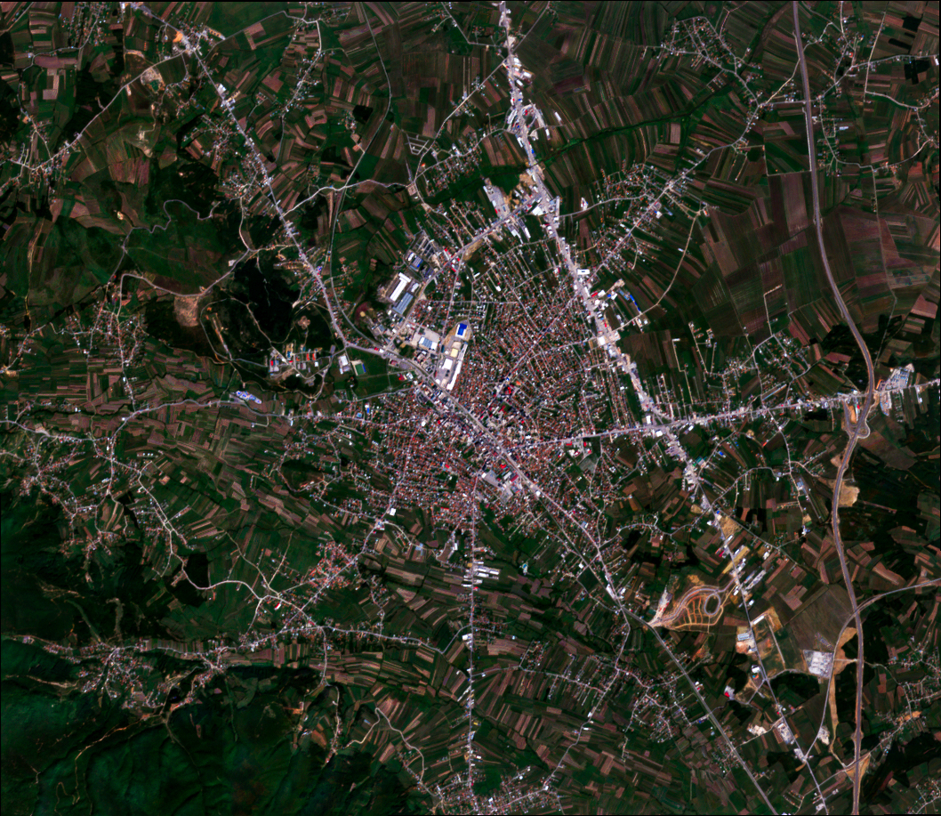 Ferizaj urban form 2018 — satellite morphology, by Engjëll Berisha