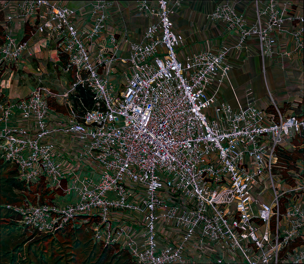 Ferizaj urban form 2020 — satellite morphology, by Engjëll Berisha