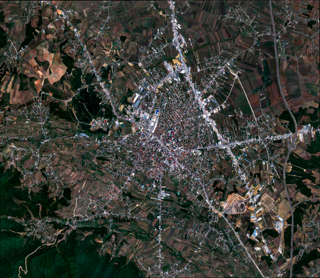 Ferizaj urban form 2021 — satellite morphology, by Engjëll Berisha