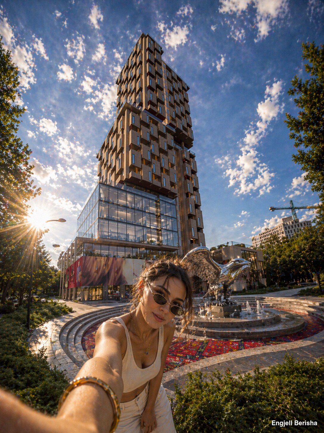 Kubik Vertical modular high-rise facade with cubic displacement, Tirana, Albania, by Engjëll Berisha and Uran Berisha